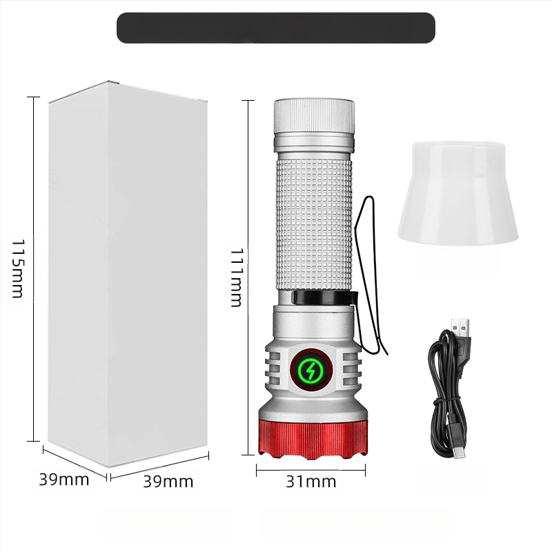 Határokon átnyúló új, hordozható, kompakt, újratölthető XPG zseblámpa gyöngyök emelik ki a vészhelyzeti nagy hatótávolságú farokmágneses vonzerőt