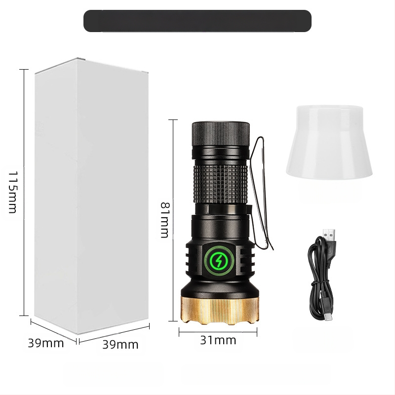 Határokon átnyúló új, hordozható, kompakt, újratölthető XPG zseblámpa gyöngyök emelik ki a vészhelyzeti nagy hatótávolságú farokmágneses vonzerőt