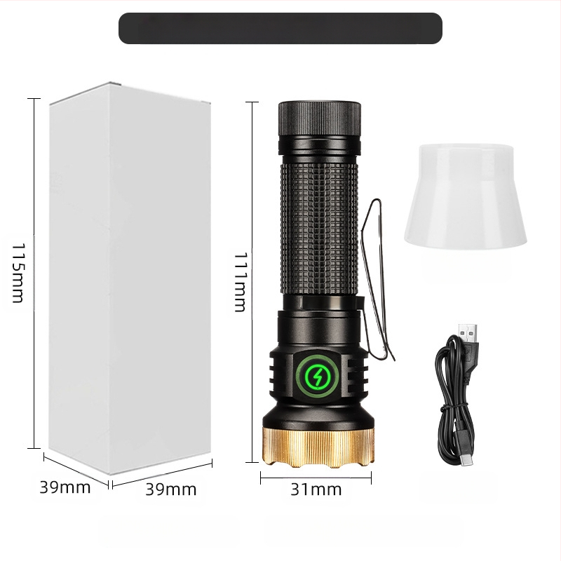 Határokon átnyúló új, hordozható, kompakt, újratölthető XPG zseblámpa gyöngyök emelik ki a vészhelyzeti nagy hatótávolságú farokmágneses vonzerőt