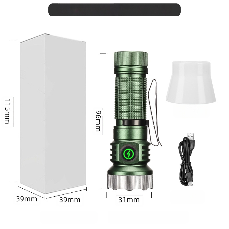 Határokon átnyúló új, hordozható, kompakt, újratölthető XPG zseblámpa gyöngyök emelik ki a vészhelyzeti nagy hatótávolságú farokmágneses vonzerőt