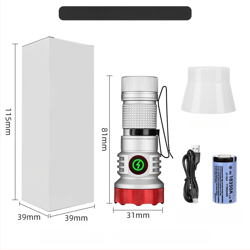 Határokon átnyúló új, hordozható, kompakt, újratölthető XPG zseblámpa gyöngyök emelik ki a vészhelyzeti nagy hatótávolságú farokmágneses vonzerőt