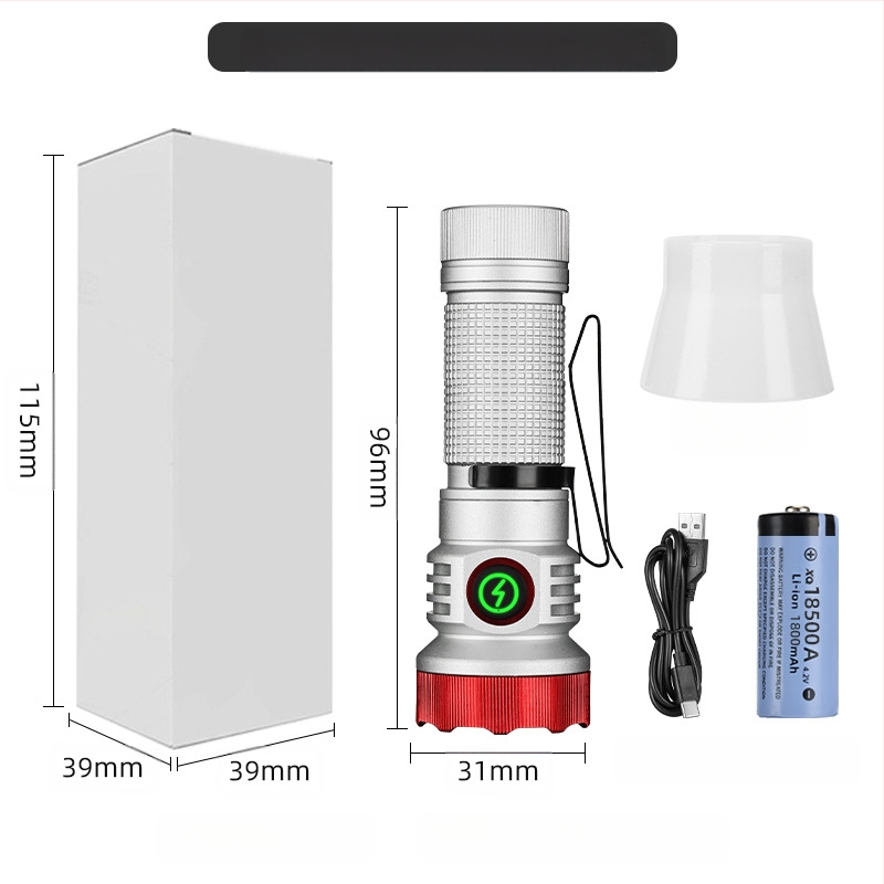 Határokon átnyúló új, hordozható, kompakt, újratölthető XPG zseblámpa gyöngyök emelik ki a vészhelyzeti nagy hatótávolságú farokmágneses vonzerőt