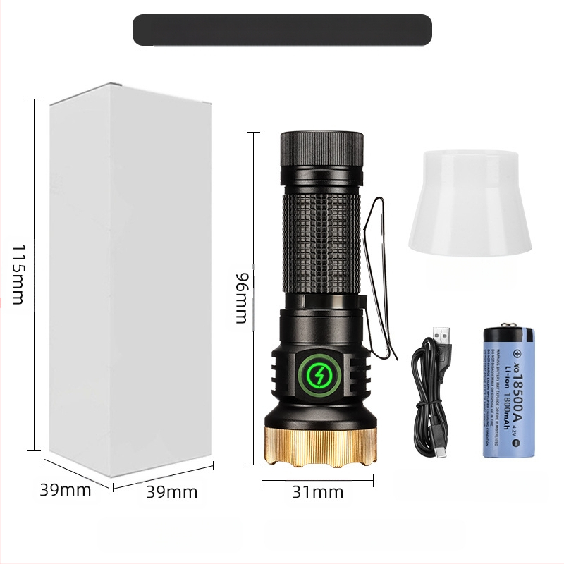 Határokon átnyúló új, hordozható, kompakt, újratölthető XPG zseblámpa gyöngyök emelik ki a vészhelyzeti nagy hatótávolságú farokmágneses vonzerőt