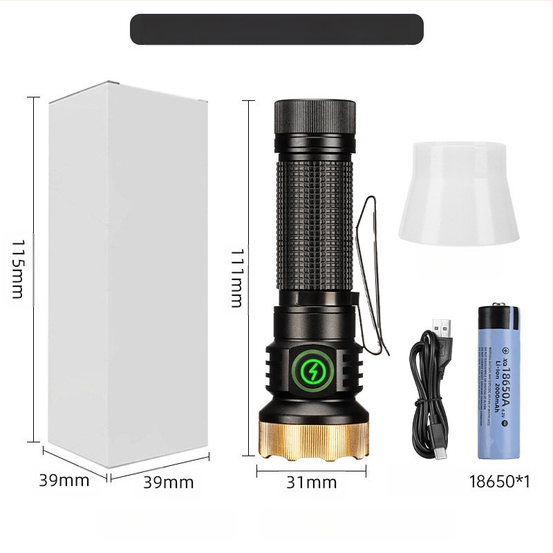 Határokon átnyúló új, hordozható, kompakt, újratölthető XPG zseblámpa gyöngyök emelik ki a vészhelyzeti nagy hatótávolságú farokmágneses vonzerőt