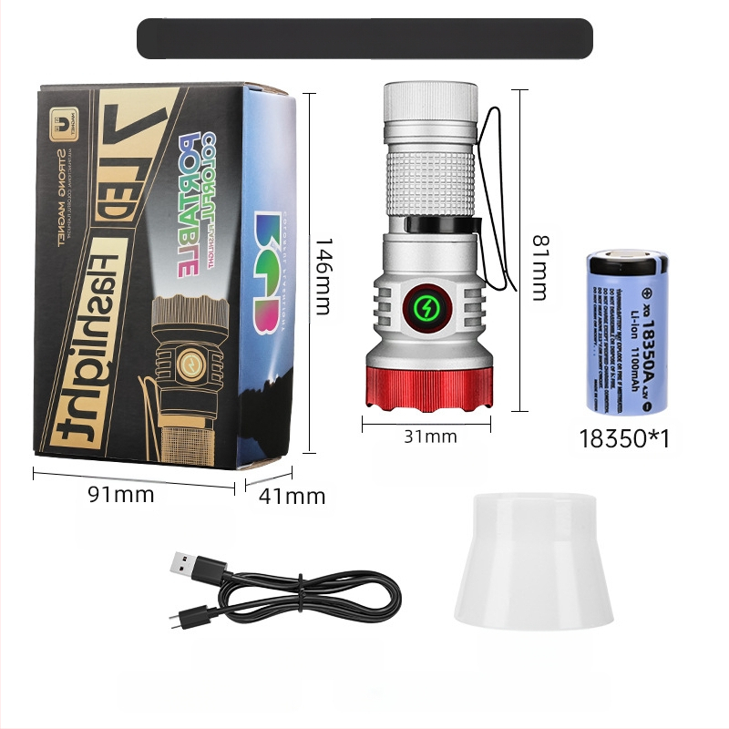 Határokon átnyúló új, hordozható, kompakt, újratölthető XPG zseblámpa gyöngyök emelik ki a vészhelyzeti nagy hatótávolságú farokmágneses vonzerőt