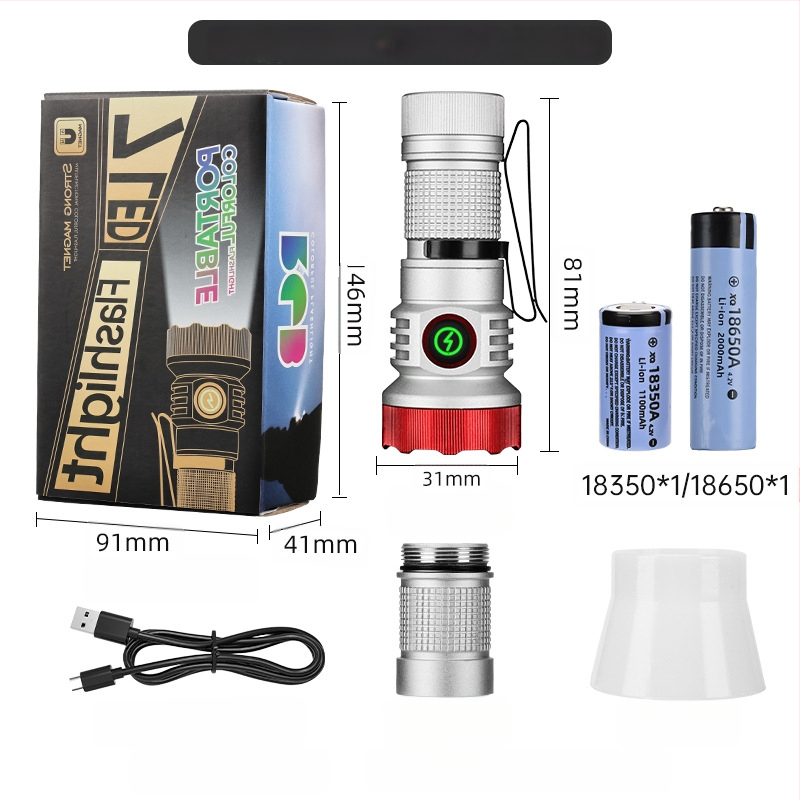 Határokon átnyúló új, hordozható, kompakt, újratölthető XPG zseblámpa gyöngyök emelik ki a vészhelyzeti nagy hatótávolságú farokmágneses vonzerőt