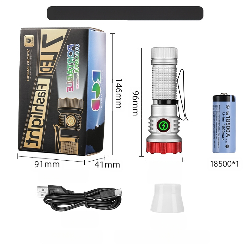 Határokon átnyúló új, hordozható, kompakt, újratölthető XPG zseblámpa gyöngyök emelik ki a vészhelyzeti nagy hatótávolságú farokmágneses vonzerőt