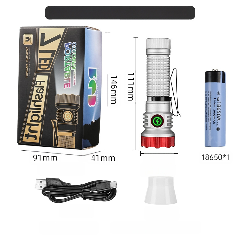 Határokon átnyúló új, hordozható, kompakt, újratölthető XPG zseblámpa gyöngyök emelik ki a vészhelyzeti nagy hatótávolságú farokmágneses vonzerőt