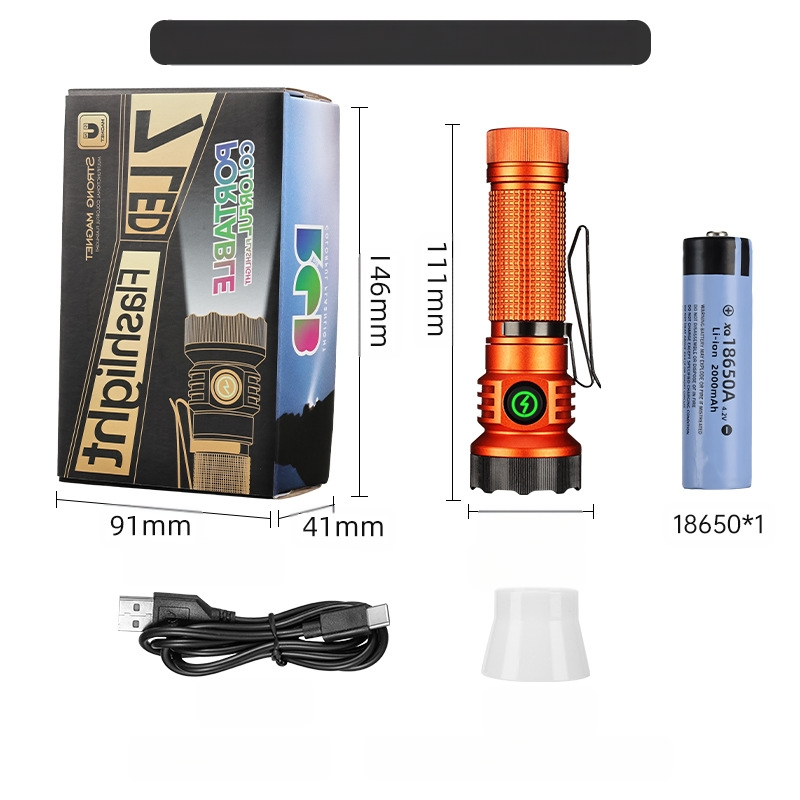 Határokon átnyúló új, hordozható, kompakt, újratölthető XPG zseblámpa gyöngyök emelik ki a vészhelyzeti nagy hatótávolságú farokmágneses vonzerőt