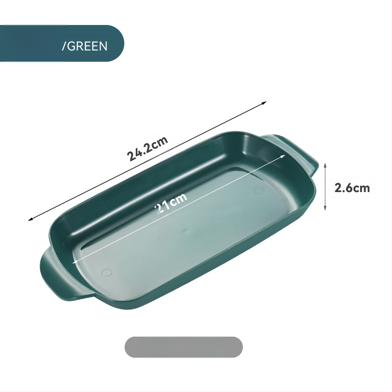 Rizses tányér, grill tányér, forró edény, éttermi étel, különleges téglalap alakú műanyag tányér, kereskedelmi háztartási rizses tányér, binaurális