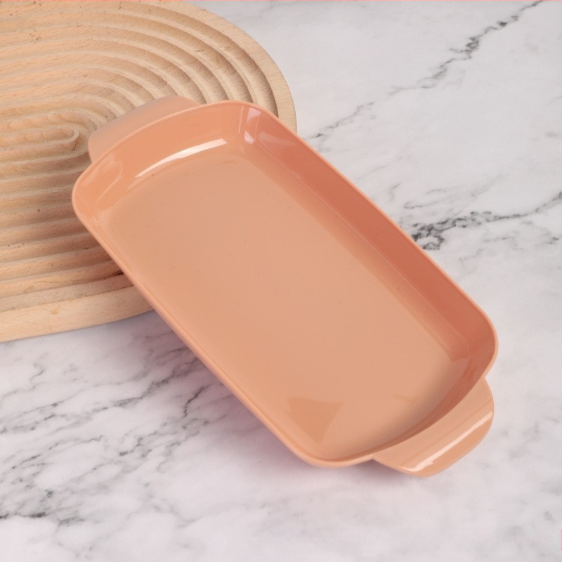 Rizses tányér, grill tányér, forró edény, éttermi étel, különleges téglalap alakú műanyag tányér, kereskedelmi háztartási rizses tányér, binaurális