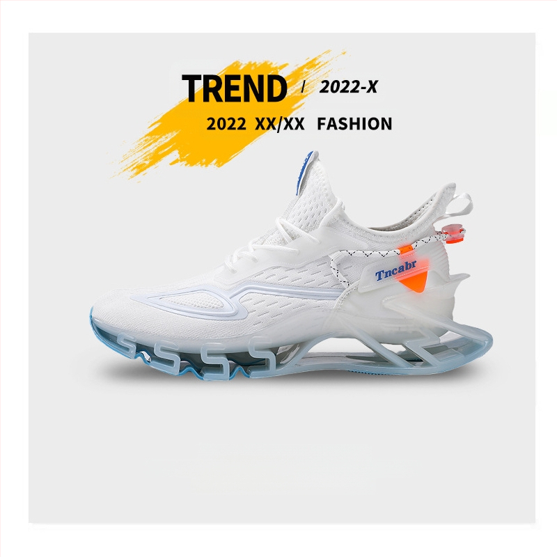 2023 tavaszi új férfi cipők könnyű, lélegző, alkalmi futócipők divatos férfi diák nagy méretű penge futócipők
