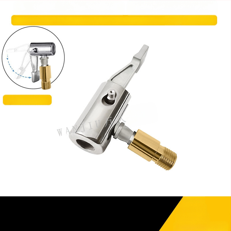 Pompa de aer auto poate fi dezumflată, tub de extensie rapid, extensie rapidă a țevii de aer, țeavă de aer, presare din cupru, mâner de blocare, fără scurgeri de aer