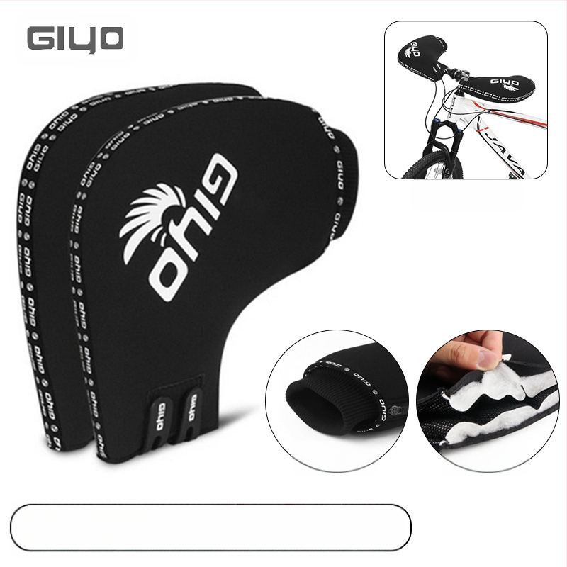 GIYO dviračių pirštinės nuo vėjo, kalnų dviračių pirštinės su vilnos pamušalu, šiltos apsauginės pirštinės, plento dviračių pirštinės nuo šalčio rudenį ir žiemą.