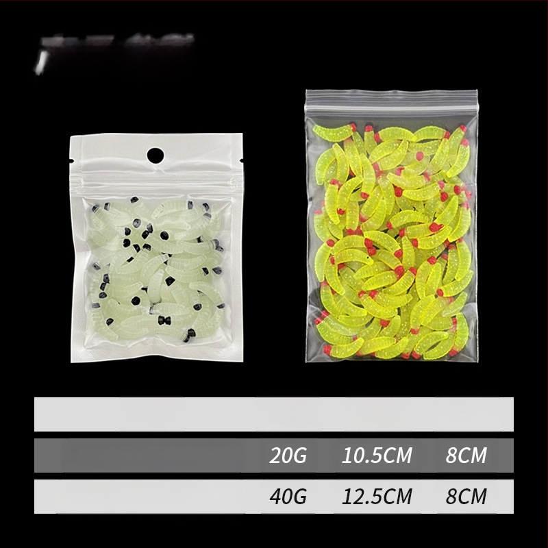 Tarpvalstybinis „Luya“ masalas, panardintas į duonos kirminą, PVC bioninis lervas, raudongalvis minkštas masalas, netikro masalo pakuotė, didmeninė prekyba