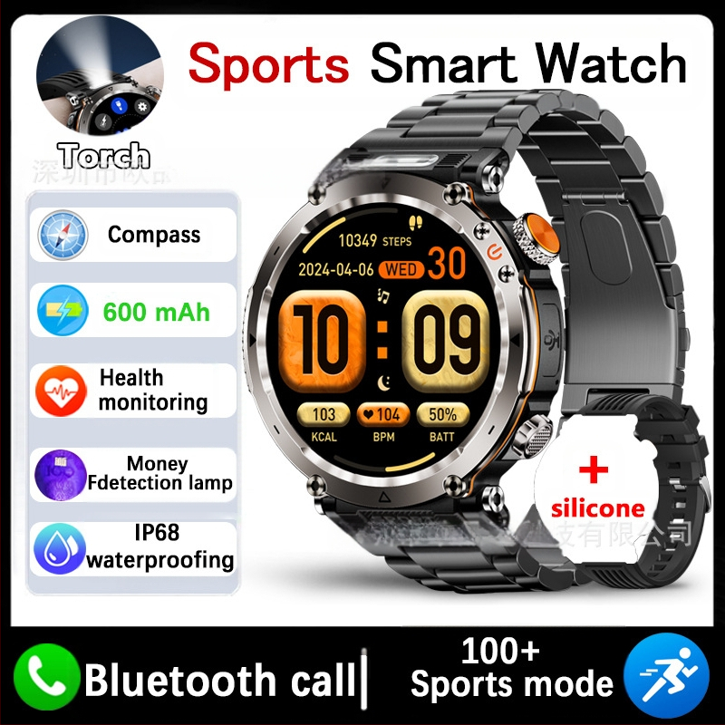 Határokon átnyúló új HT30 okosóra kültéri sportokhoz, vízálló Bluetooth hívás 1.7 nagyméretű képernyő pulzusmérő vér oxigén LED fény