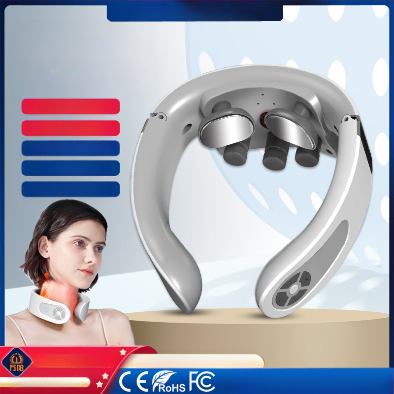 Emakakaela selgroo massaažiseade Kaela-õla kaela kuum kompress Kodune multifunktsionaalne intelligentne pulss-kaelakaitse Füsioteraapia