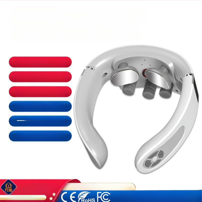 Emakakaela selgroo massaažiseade Kaela-õla kaela kuum kompress Kodune multifunktsionaalne intelligentne pulss-kaelakaitse Füsioteraapia