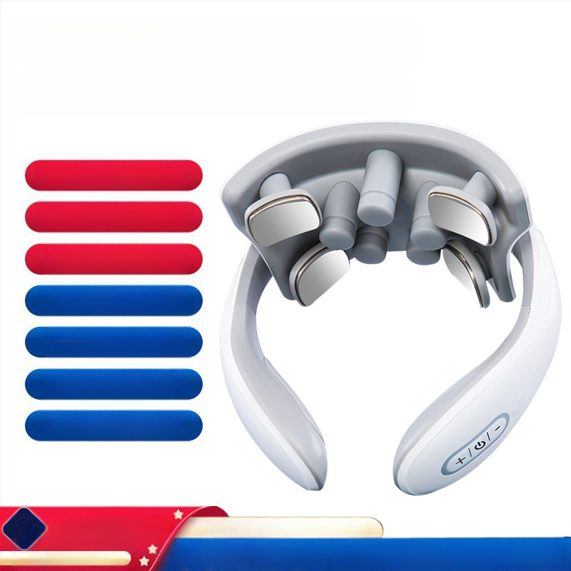 Emakakaela selgroo massaažiseade Kaela-õla kaela kuum kompress Kodune multifunktsionaalne intelligentne pulss-kaelakaitse Füsioteraapia