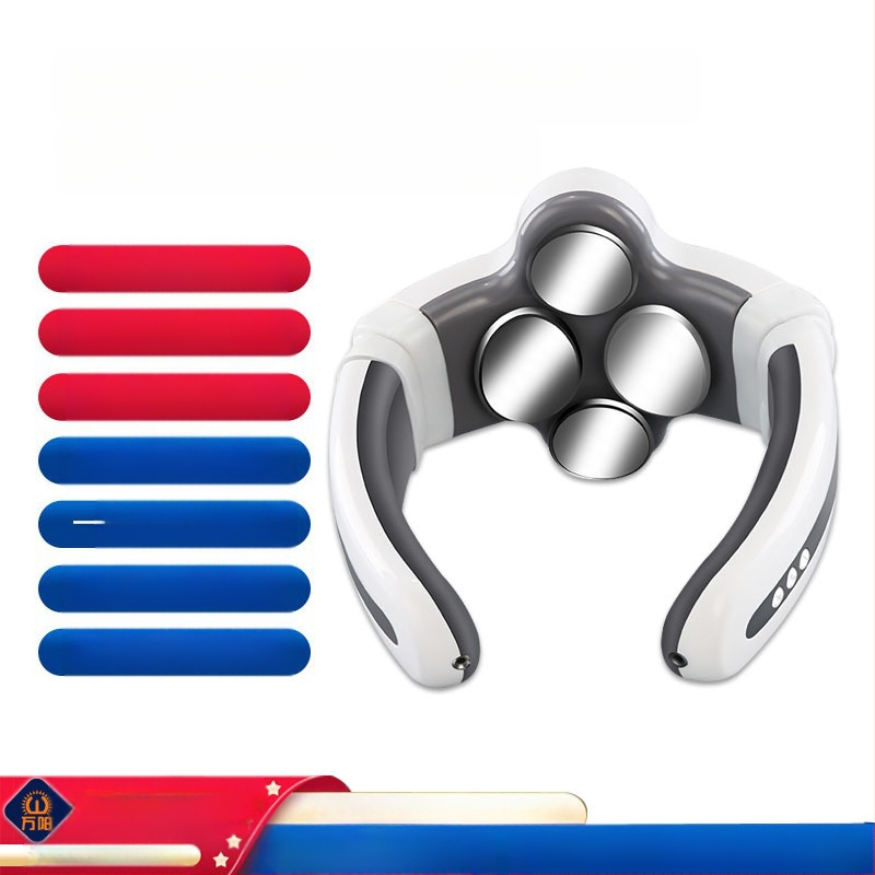 Emakakaela selgroo massaažiseade Kaela-õla kaela kuum kompress Kodune multifunktsionaalne intelligentne pulss-kaelakaitse Füsioteraapia