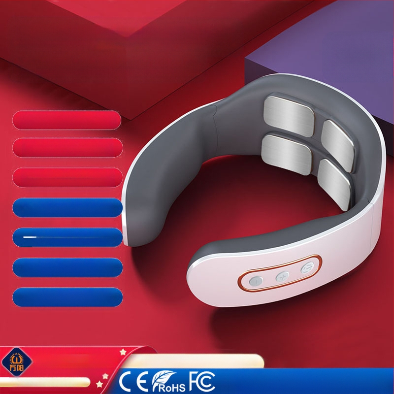 Emakakaela selgroo massaažiseade Kaela-õla kaela kuum kompress Kodune multifunktsionaalne intelligentne pulss-kaelakaitse Füsioteraapia