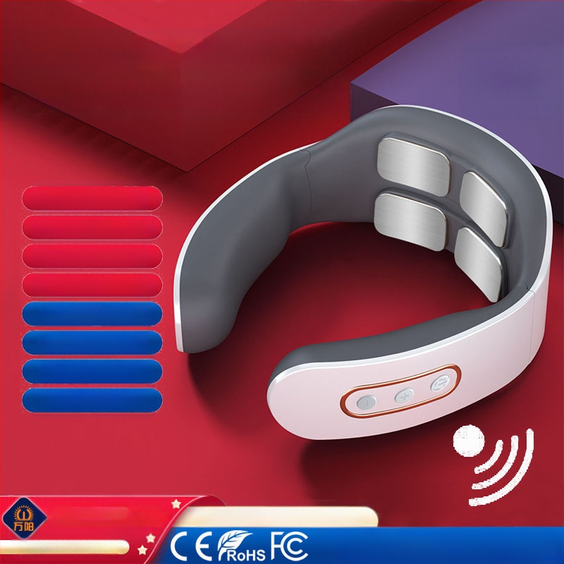 Emakakaela selgroo massaažiseade Kaela-õla kaela kuum kompress Kodune multifunktsionaalne intelligentne pulss-kaelakaitse Füsioteraapia