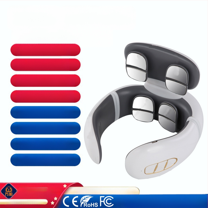 Emakakaela selgroo massaažiseade Kaela-õla kaela kuum kompress Kodune multifunktsionaalne intelligentne pulss-kaelakaitse Füsioteraapia