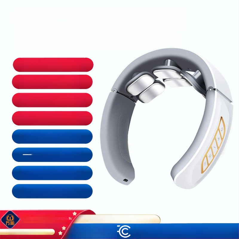 Emakakaela selgroo massaažiseade Kaela-õla kaela kuum kompress Kodune multifunktsionaalne intelligentne pulss-kaelakaitse Füsioteraapia