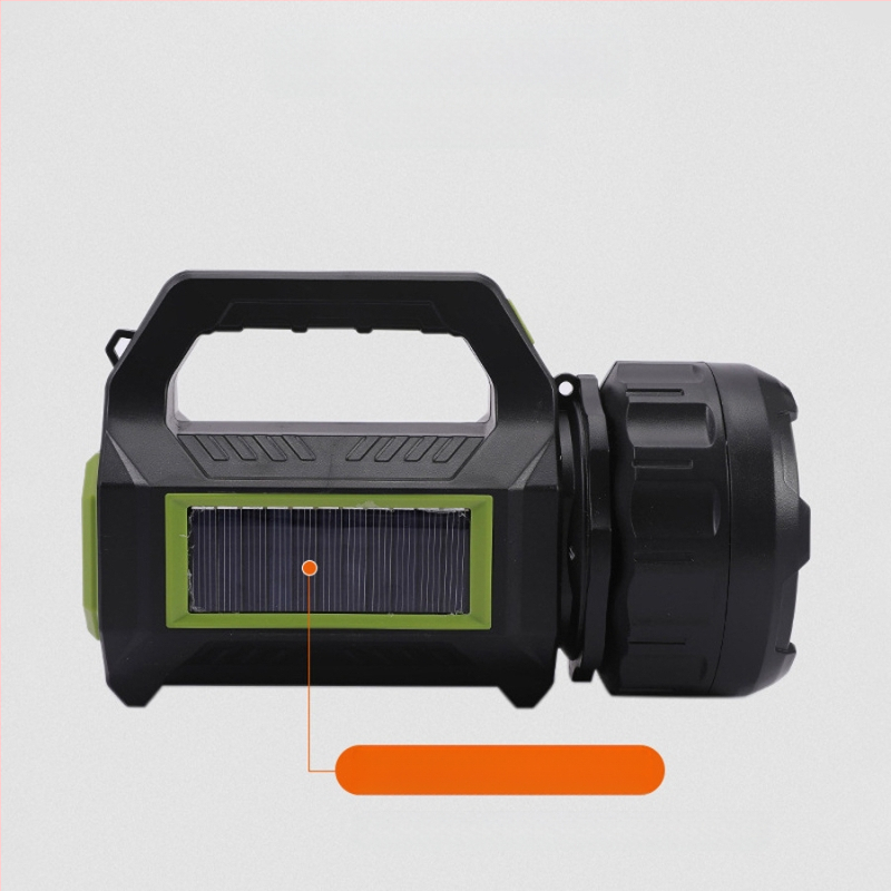 Napelemes hordozható lámpa, multifunkcionális zseblámpa, erős fényű, hordozható, multifunkcionális COB töltésű kültéri keresőlámpa