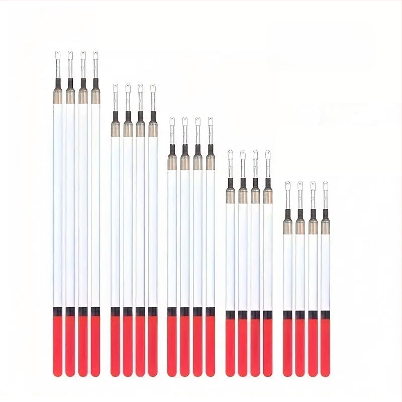 Skaidrus plastikinis žvejybinis plūduriuojantis plastikinis tuščiaviduris tiesus plūduriuojantis karoliukas, šviesos vamzdelis, tuščiaviduris, akį traukiantis žvejybinis plūduras, 5 modelių kostiumas
