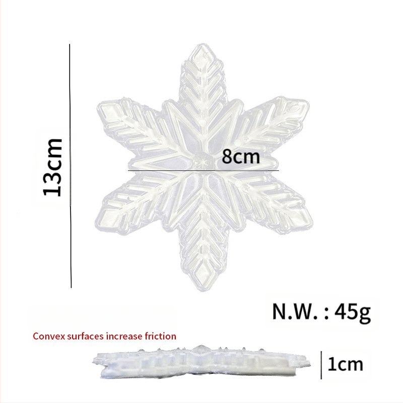 Για διασυνοριακές αγορές, νέα αυτοκόλλητα αντιολισθητικά με νιφάδες χιονιού για εξωτερικούς χώρους, από εισαγόμενο υλικό, ανθεκτικό στη φθορά, σε απόθεμα