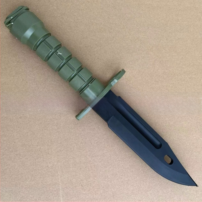 Gamyklinis plastikinis peilis, M9 modelio taktinis treniruočių minkštas peilis, filmų ir televizijos rekvizitas, karinis ventiliatoriaus dekoravimas tarpvalstybiniu mastu be peilio apvalkalo