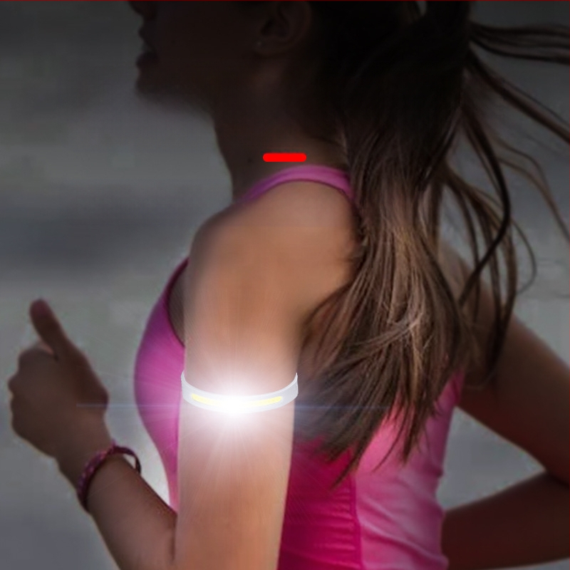 Vandeniui atsparus įkraunamas nešiojamas naktinio bėgimo rankos čiurnos saugos žibintas lauko naktinės žvejybos žibintas dviračių žibintas ilgo nuotolio įspėjamasis žibintas