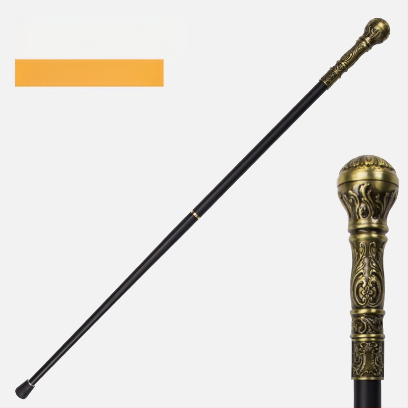 Златна кръгла глава Лолита бастун Бастун Comic-Con Метален джентълмен Цивилизован бастун Двоен бастун Бастун за старец Нехлъзгащ се бастун