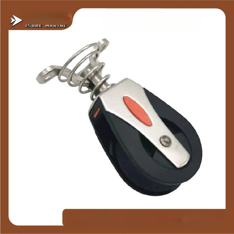 Висящо колело/пластмасова ролка ABS с лагер/найлонова водеща ролка за въже/скоба за въже, аксесоари за морски хардуер