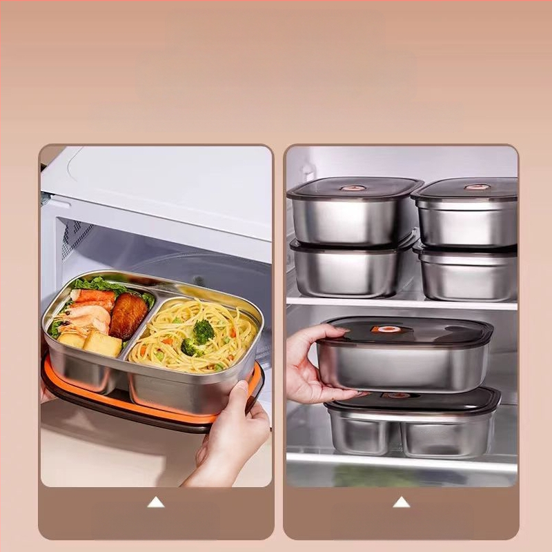 304 rozsdamentes acél ebéddoboz iroda 2024 új mikrohullámú sütővel melegíthető felnőtt nagy kapacitású ebéddoboz étkezéssel