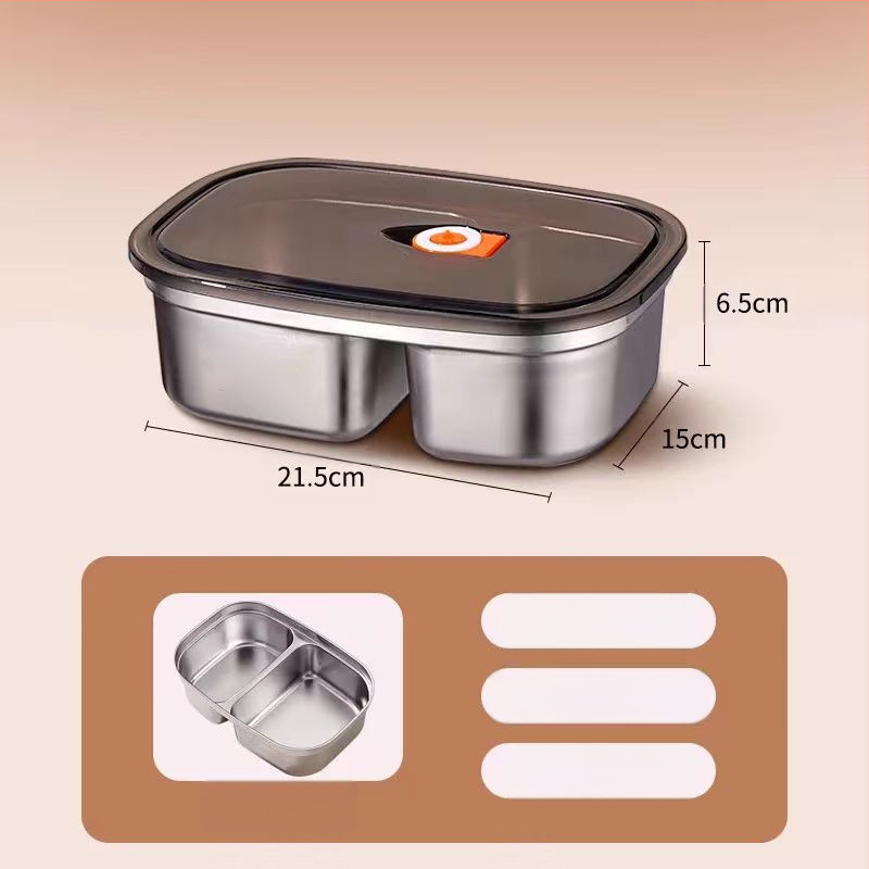 304 rozsdamentes acél ebéddoboz iroda 2024 új mikrohullámú sütővel melegíthető felnőtt nagy kapacitású ebéddoboz étkezéssel