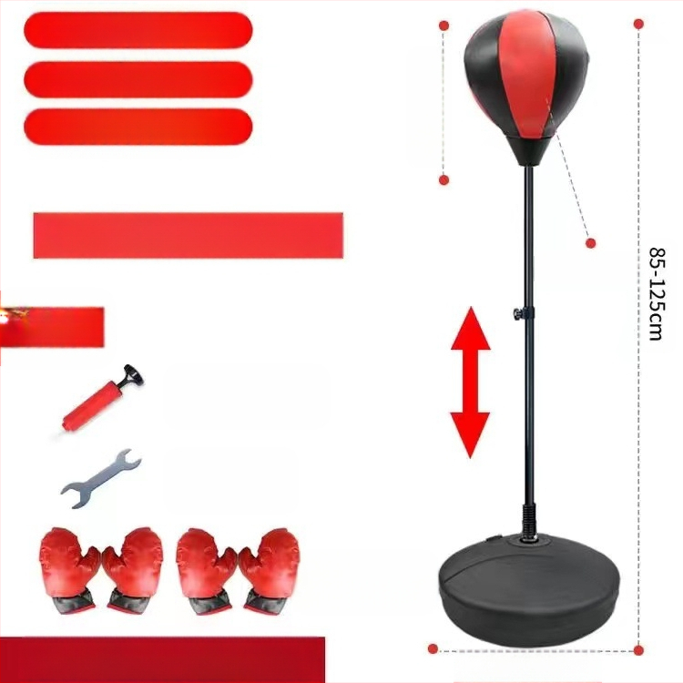 Kodumajapidamises kasutatav vertikaalne tõstepoksi kiirpall laste poksikoti kinnastega treeningpoksikoti poksivarustus lastele