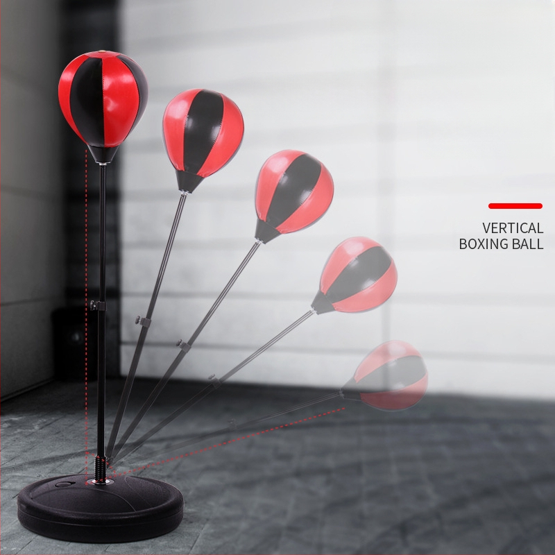 Kodumajapidamises kasutatav vertikaalne tõstepoksi kiirpall laste poksikoti kinnastega treeningpoksikoti poksivarustus lastele