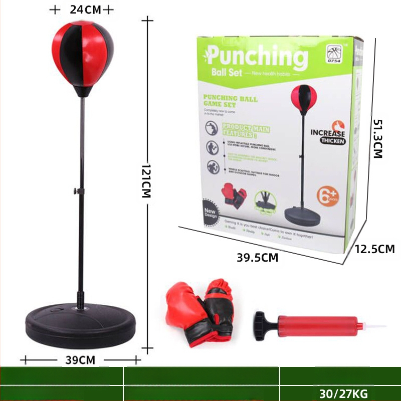 Kodumajapidamises kasutatav vertikaalne tõstepoksi kiirpall laste poksikoti kinnastega treeningpoksikoti poksivarustus lastele