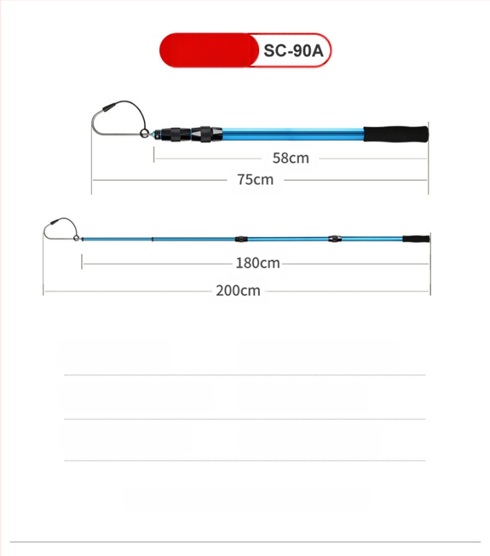Sanle alumínium ötvözetből készült összecsukható horog horgony horog tengeri horgászcsónak horgászat jéghorgászat teleszkópos vezérlésű halászsíkoló horog felszerelés