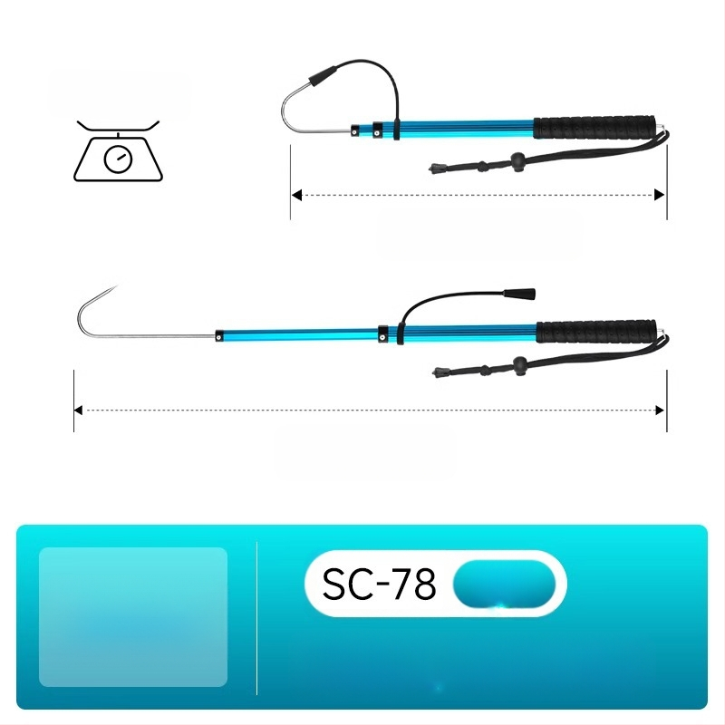 Sanle alumínium ötvözetből készült összecsukható horog horgony horog tengeri horgászcsónak horgászat jéghorgászat teleszkópos vezérlésű halászsíkoló horog felszerelés