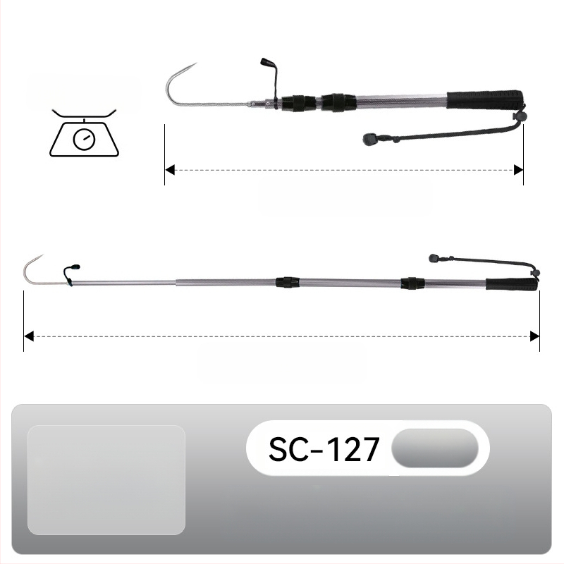 Sanle alumínium ötvözetből készült összecsukható horog horgony horog tengeri horgászcsónak horgászat jéghorgászat teleszkópos vezérlésű halászsíkoló horog felszerelés