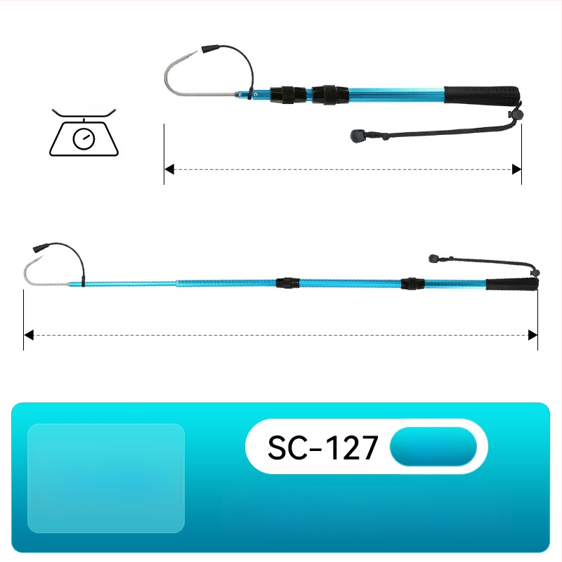 Sanle alumínium ötvözetből készült összecsukható horog horgony horog tengeri horgászcsónak horgászat jéghorgászat teleszkópos vezérlésű halászsíkoló horog felszerelés
