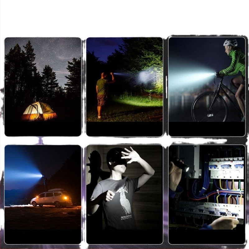 Vokiškas stiprus šviesos nešiojamas žibintuvėlis avariniam apšvietimui, įkraunamas itin ryškus lauko itin ilgas LED kalnakasių žibintas, didelės galios lazeris