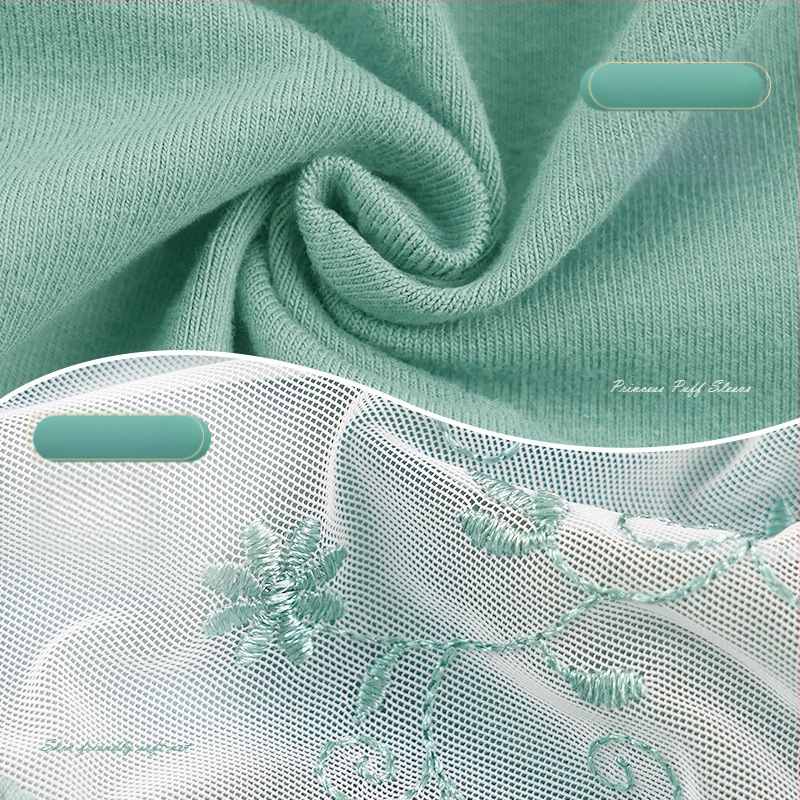 Детско облекло за танци, дамско, лятно облекло с къс ръкав за момичета, еднокомпонентно, бродирано, за балет, тестово облекло за танци