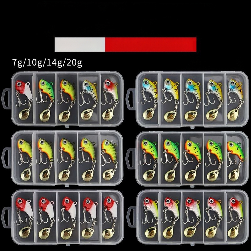 „VIB Luya“ masalas, mažas sūkurinis kabliukas su besisukančiais blizgučiais, metalinis ilgo veikimo kostiumas netikram masalui, lengva jūrinė žvejyba, užmauta ešerys