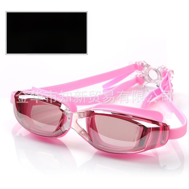 Plaukimo akiniai HD vandeniui atsparūs, nerūkstantys, vyrams ir moterims, trumparegiams, vaikams, suaugusiems, dideliems rėmeliams, plaukimo akiniai, įranga, gamyklos tiesioginis pardavimas