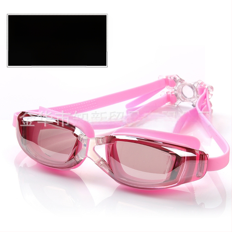 Plaukimo akiniai HD vandeniui atsparūs, nerūkstantys, vyrams ir moterims, trumparegiams, vaikams, suaugusiems, dideliems rėmeliams, plaukimo akiniai, įranga, gamyklos tiesioginis pardavimas