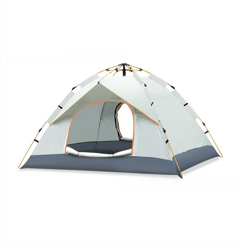 Kokkupandamatu kaasaskantav hõbetatud päikesekaitsekreemiga kahe uksega ventileeritav matkatelk, tuulekindel, kerge, kiiresti avatav telkimiseks